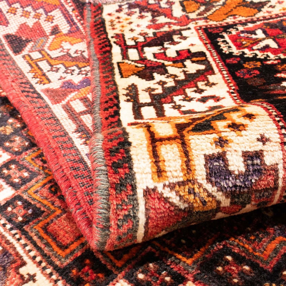 Tapis persan - Nomadic - 152 x 114 cm - rouge foncé