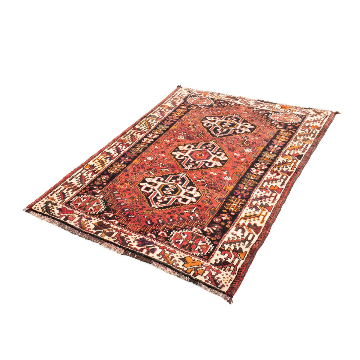 Tapis persan - Nomadic - 152 x 114 cm - rouge foncé
