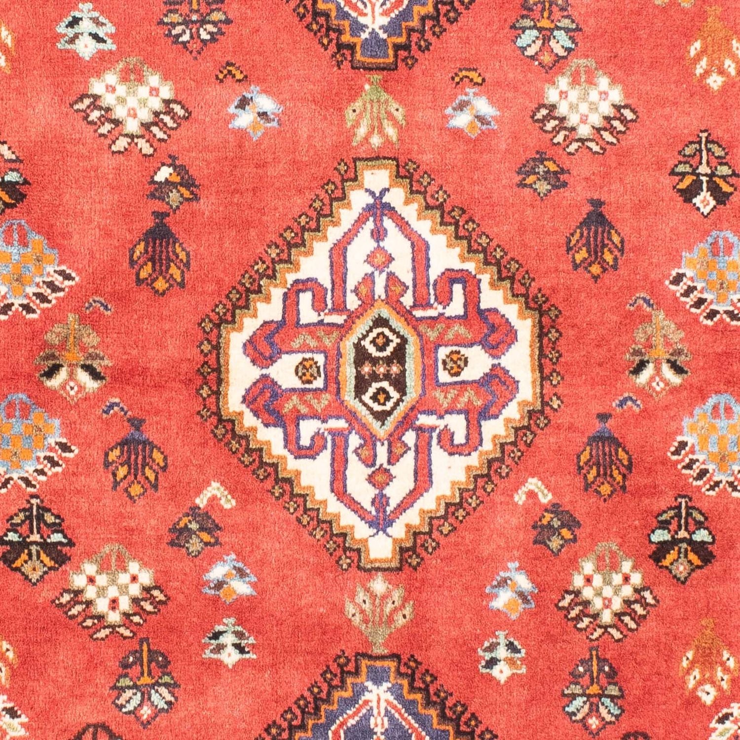 Tapis persan - Nomadic - 157 x 115 cm - rouge clair
