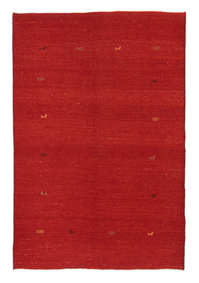 Tapis Gabbeh - Persan - 208 x 138 cm - rouge
