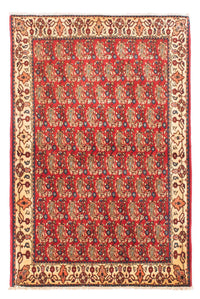 Tapis persan - Nomadic - 160 x 110 cm - rouge foncé