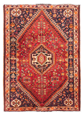 Tapis persan - Nomadic - 165 x 115 cm - rouge foncé