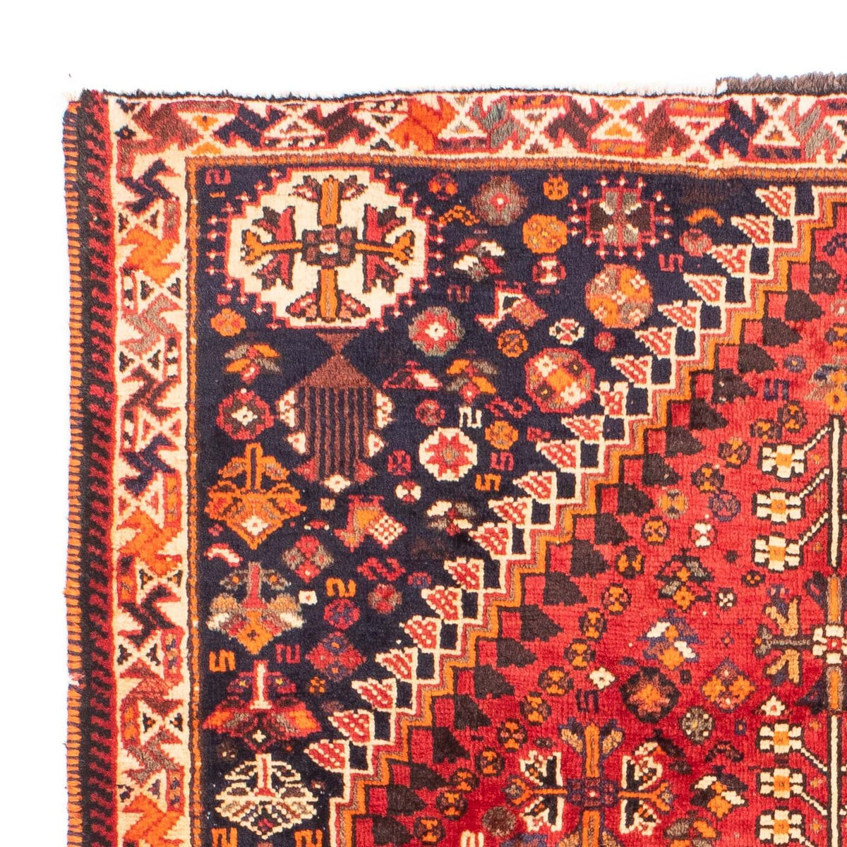 Tapis persan - Nomadic - 165 x 115 cm - rouge foncé