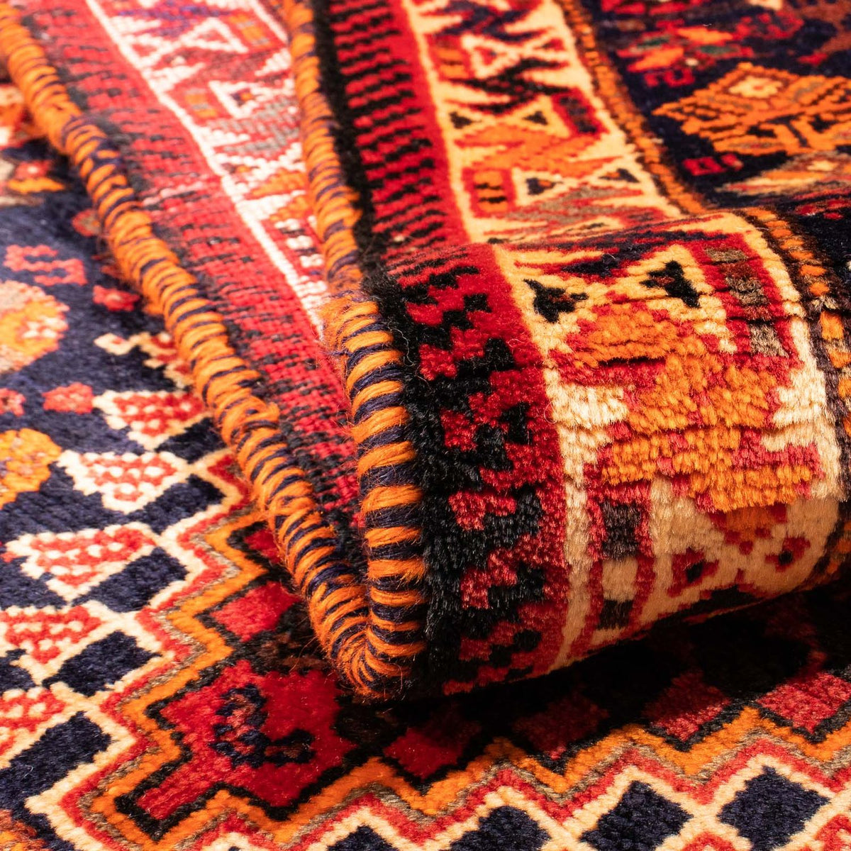 Tapis persan - Nomadic - 165 x 115 cm - rouge foncé