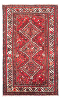 Tapis persan - Nomadic - 165 x 110 cm - rouge foncé