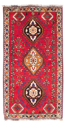 Tapis persan - Nomadic - 157 x 83 cm - rouge foncé