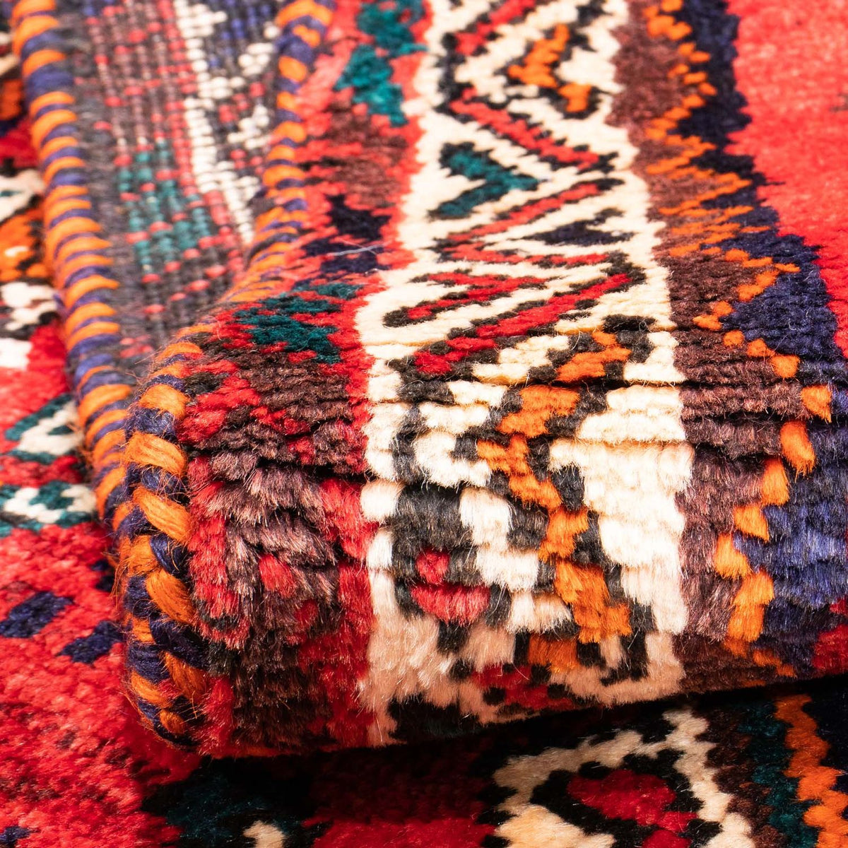 Tapis persan - Nomadic - 170 x 117 cm - rouge foncé