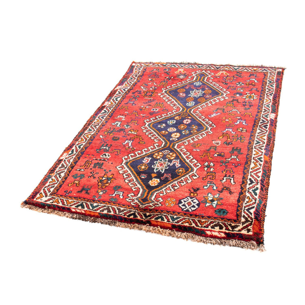 Tapis persan - Nomadic - 170 x 117 cm - rouge foncé