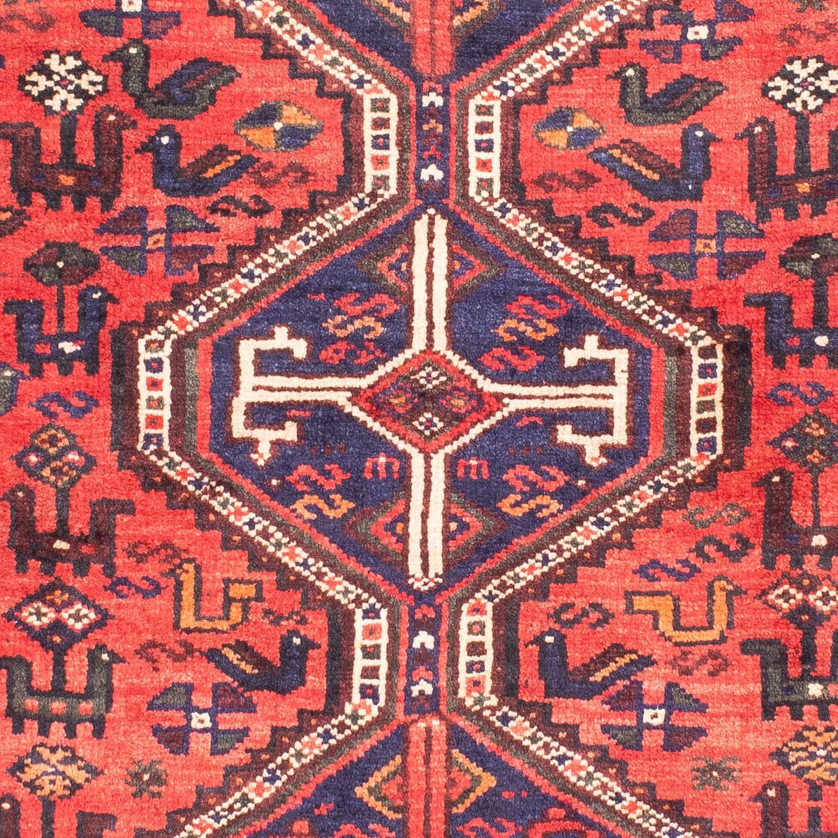 Tapis persan - Nomadic - 162 x 110 cm - rouge clair