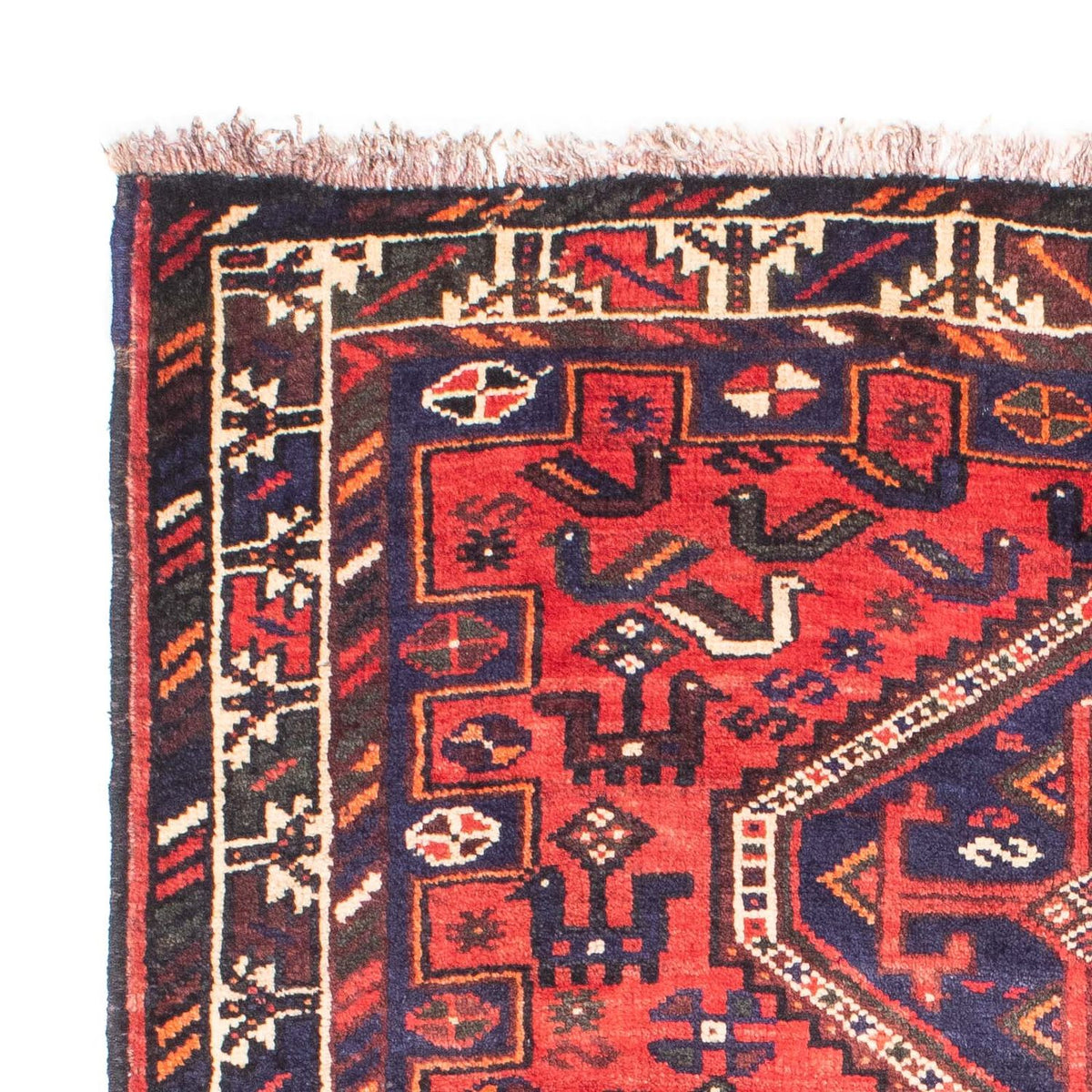 Tapis persan - Nomadic - 162 x 110 cm - rouge clair