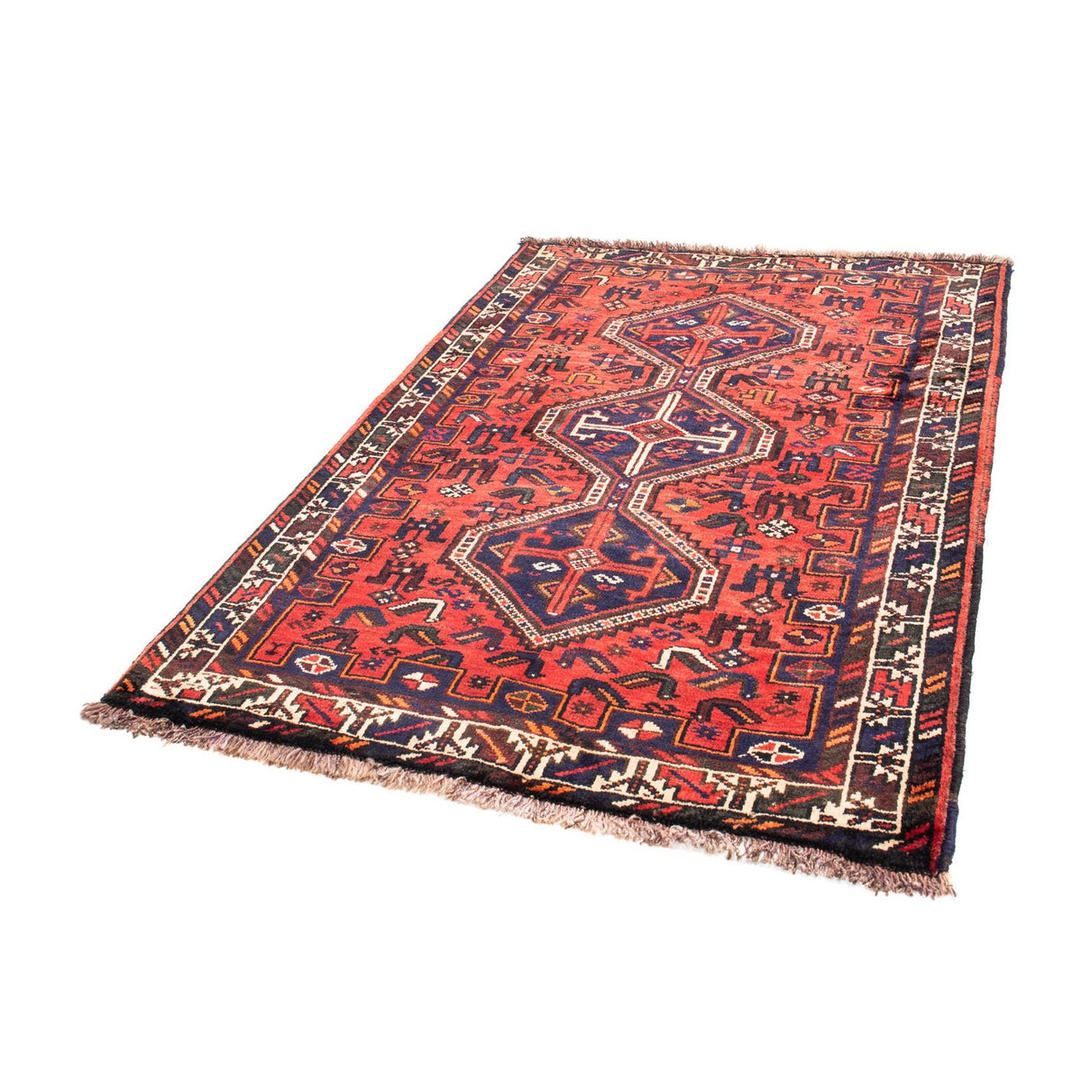 Tapis persan - Nomadic - 162 x 110 cm - rouge clair