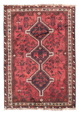 Tapis persan - Nomadic - 160 x 112 cm - rouge