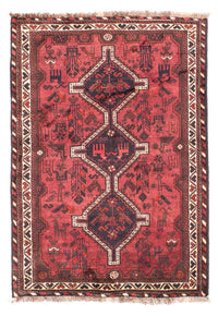 Tapis persan - Nomadic - 160 x 112 cm - rouge