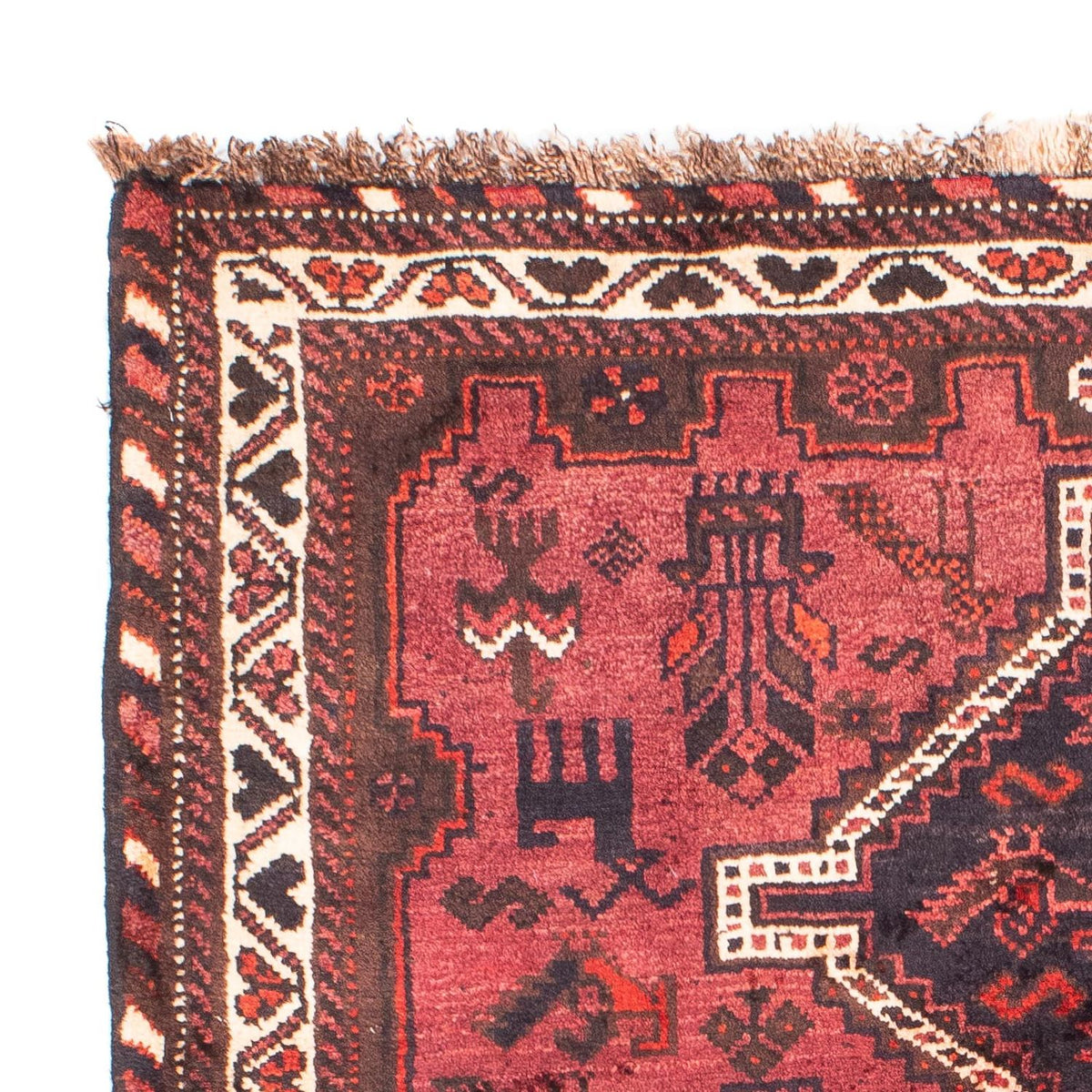Tapis persan - Nomadic - 160 x 112 cm - rouge