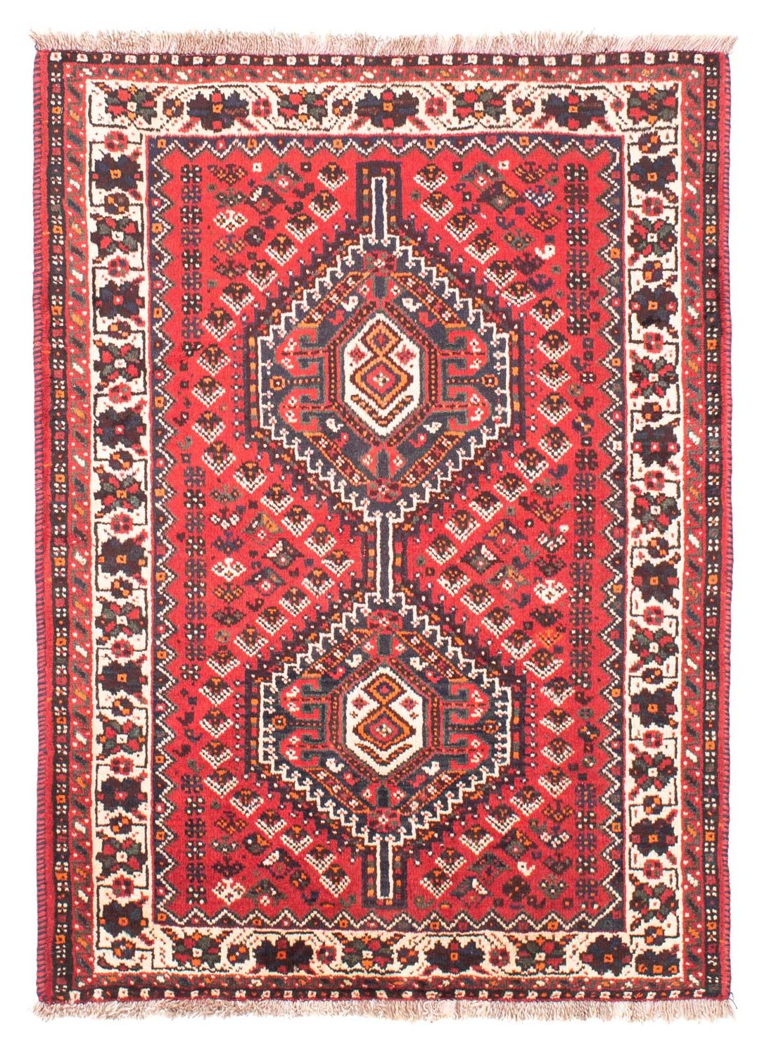 Tapis persan - Nomadic - 155 x 110 cm - rouge