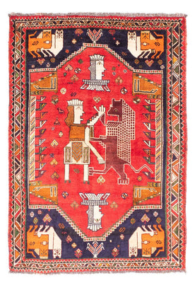 Tapis persan - Nomadic - 172 x 130 cm - rouge
