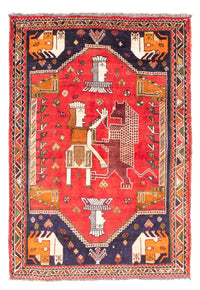 Tapis persan - Nomadic - 172 x 130 cm - rouge