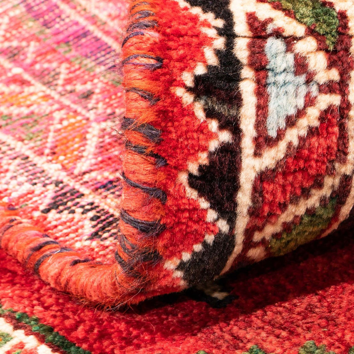 Tapis persan - Nomadic - 172 x 130 cm - rouge