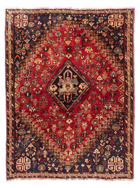 Tapis persan - Nomadic - 185 x 138 cm - rouge foncé