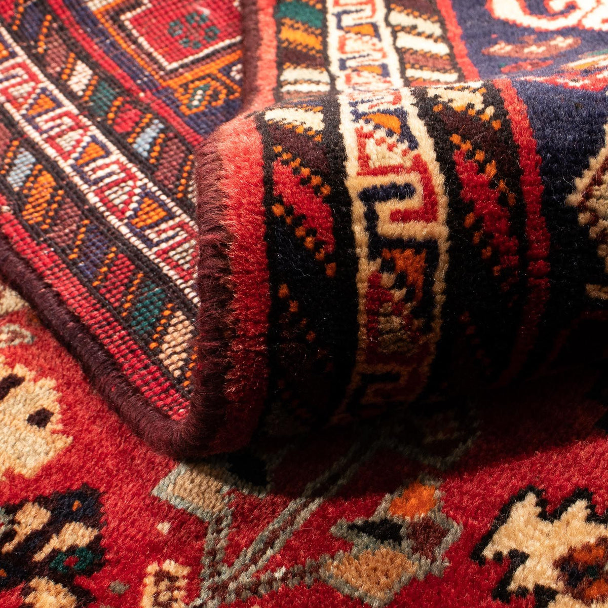 Tapis persan - Nomadic - 185 x 138 cm - rouge foncé