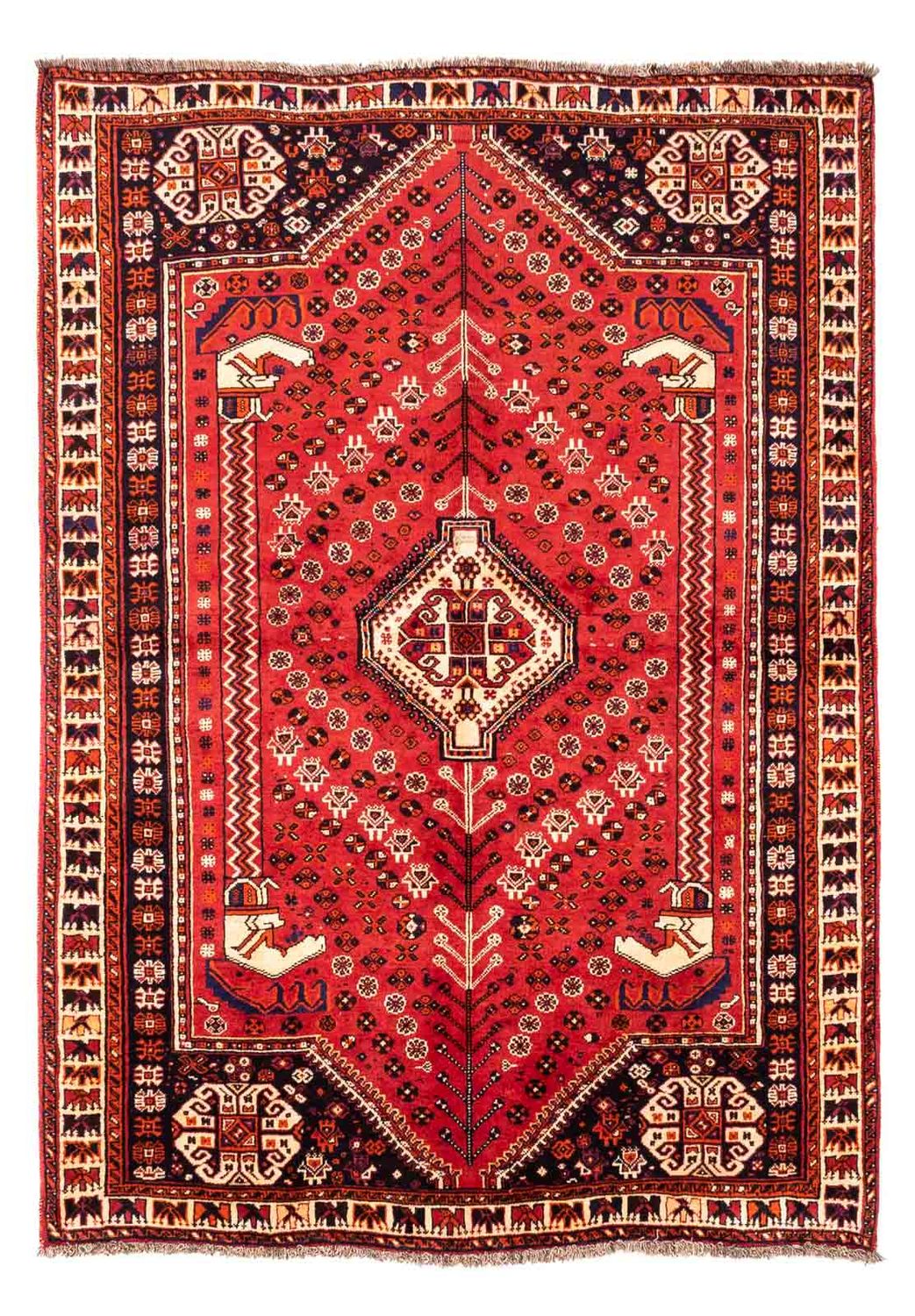 Tapis persan - Nomadic - 240 x 170 cm - rouge foncé
