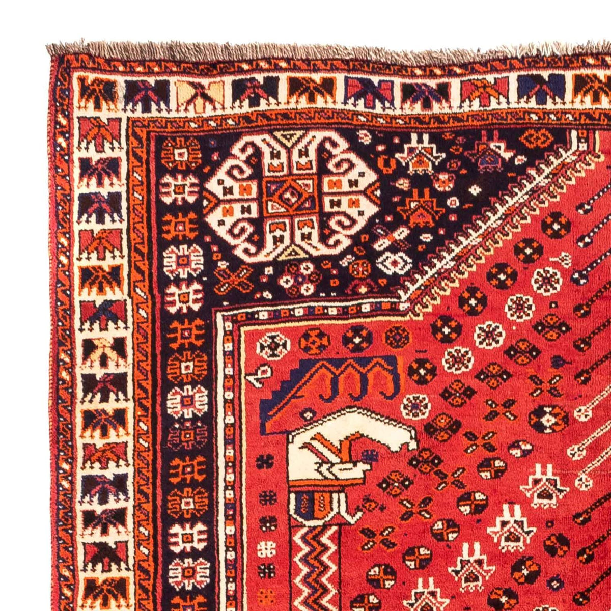 Tapis persan - Nomadic - 240 x 170 cm - rouge foncé