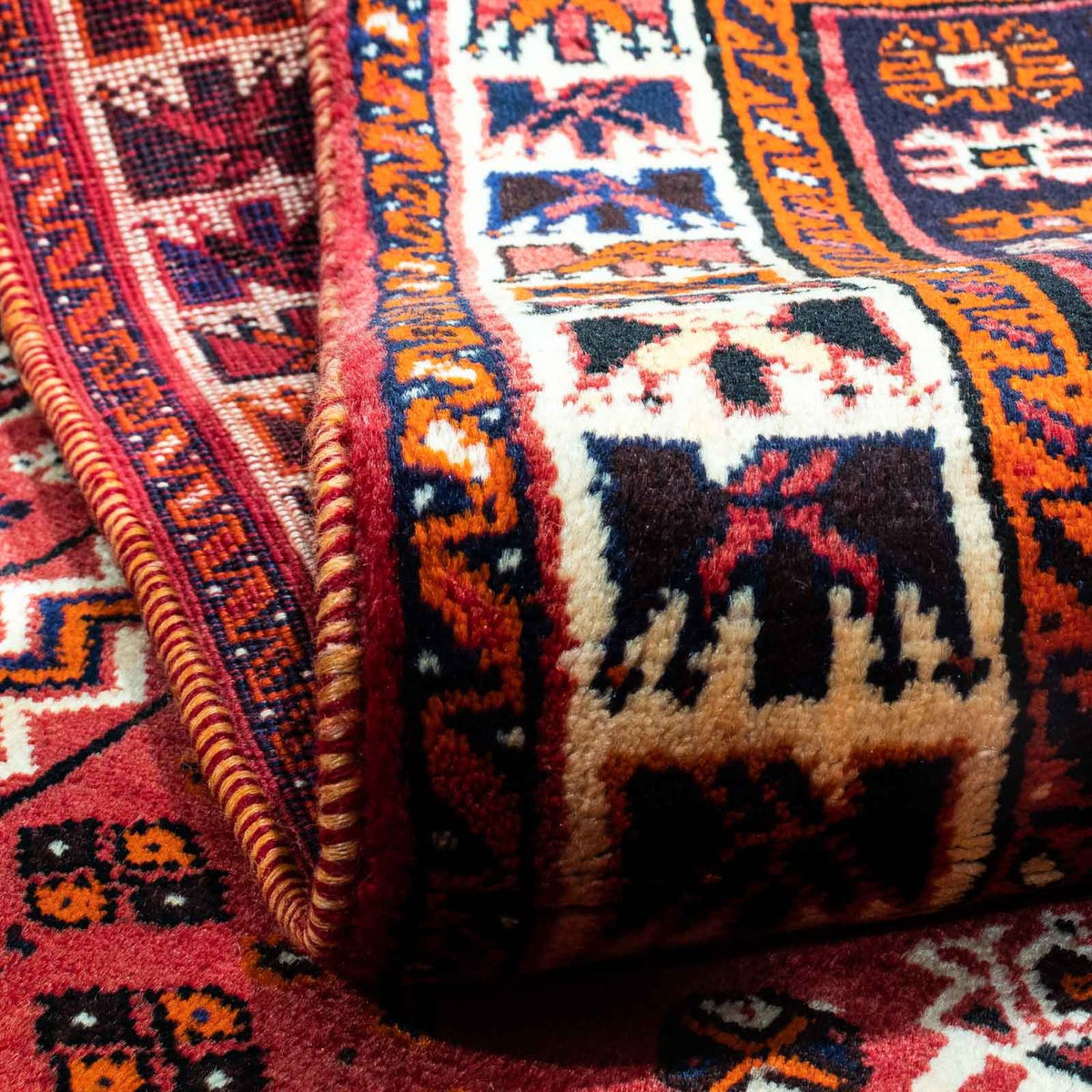 Tapis persan - Nomadic - 240 x 170 cm - rouge foncé