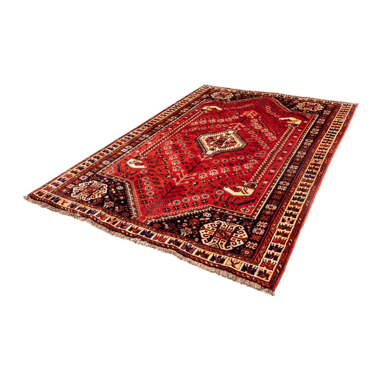 Tapis persan - Nomadic - 240 x 170 cm - rouge foncé