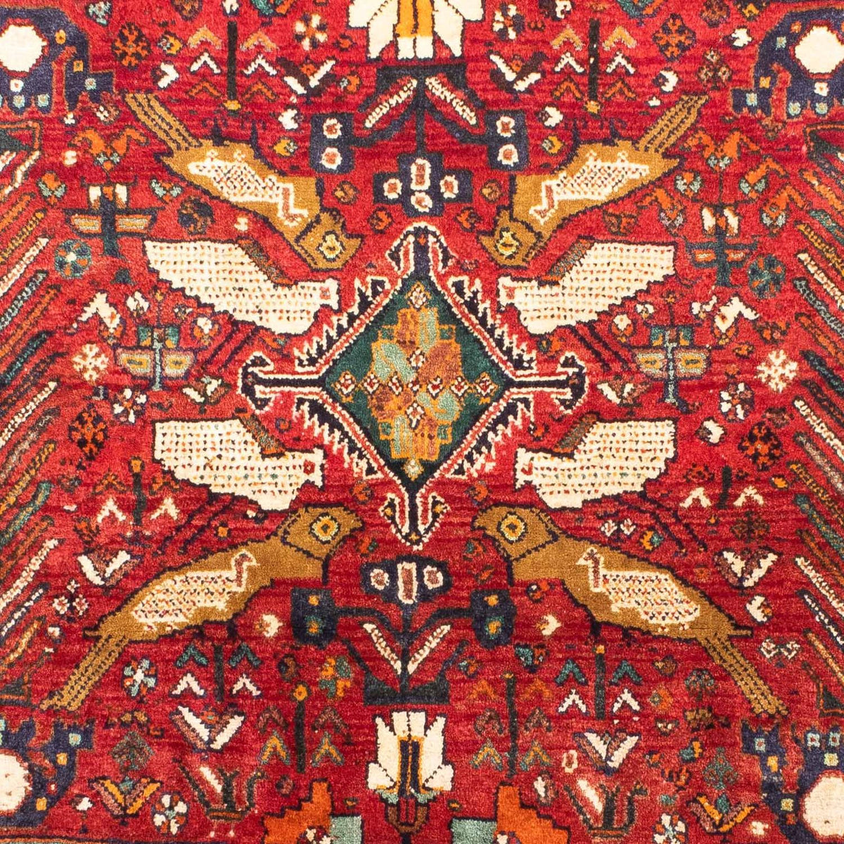 Tapis persan - Nomadic - 170 x 130 cm - rouge foncé