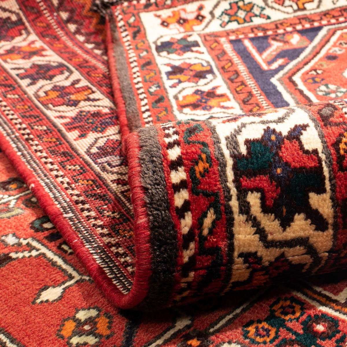 Tapis persan - Nomadic - 290 x 208 cm - rouge foncé