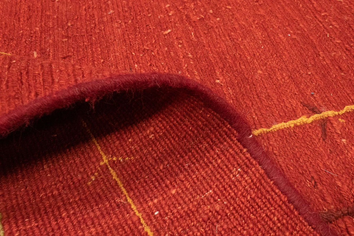 Tapis Gabbeh - Persan - 195 x 151 cm - rouge