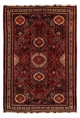 Tapis persan - Nomadic - 310 x 210 cm - rouge foncé