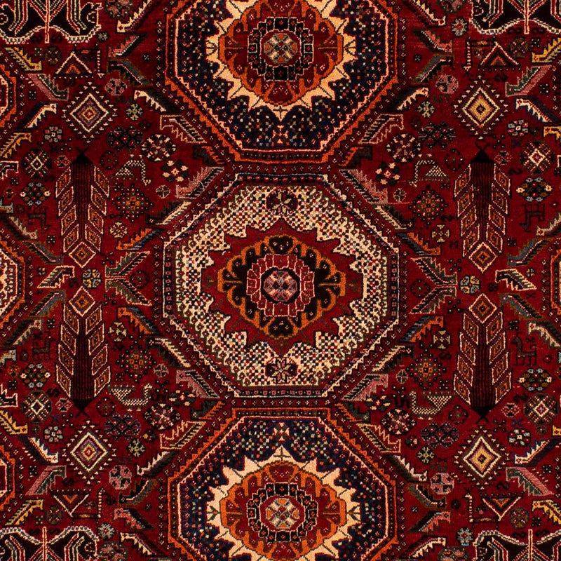 Tapis persan - Nomadic - 310 x 210 cm - rouge foncé