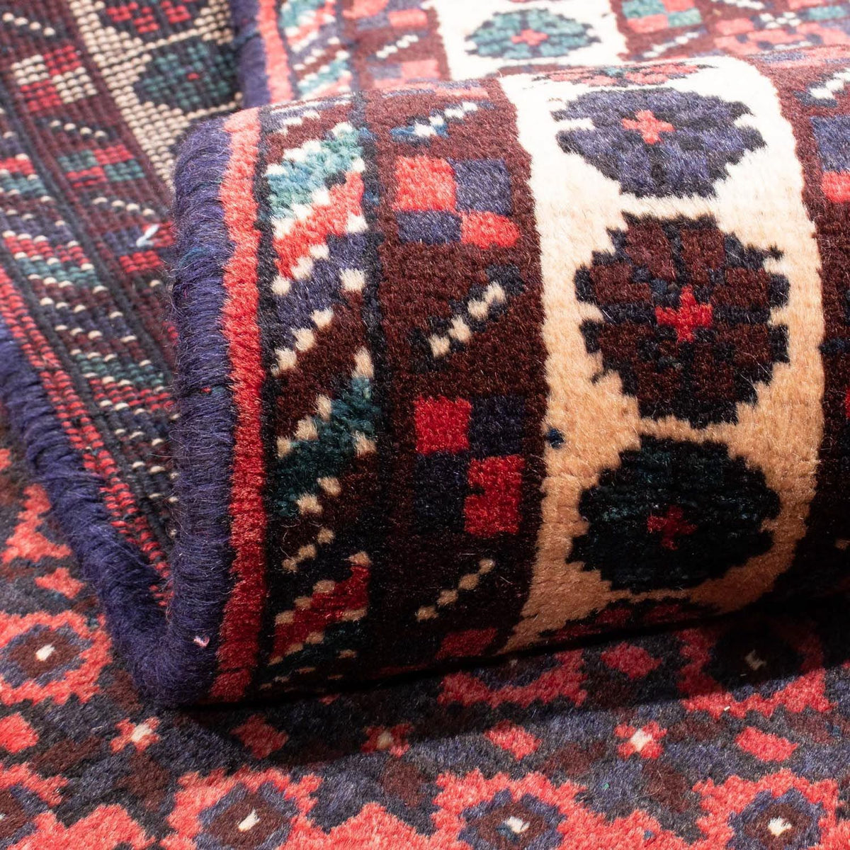 Tapis persan - Nomadic - 275 x 203 cm - rouge