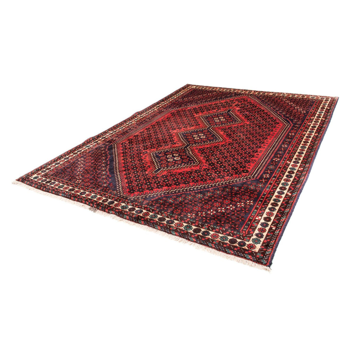 Tapis persan - Nomadic - 275 x 203 cm - rouge