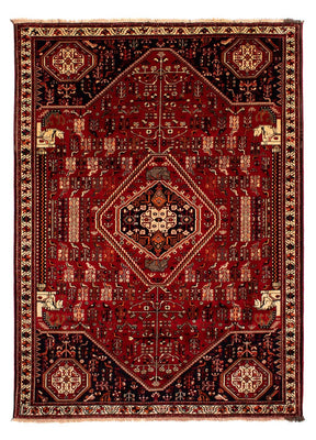 Tapis persan - Nomadic - 295 x 205 cm - rouge foncé
