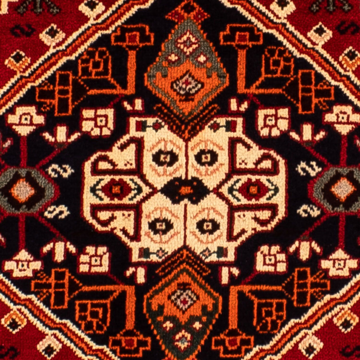 Tapis persan - Nomadic - 295 x 205 cm - rouge foncé