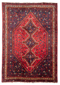 Tapis persan - Nomadic - 300 x 215 cm - rouge foncé