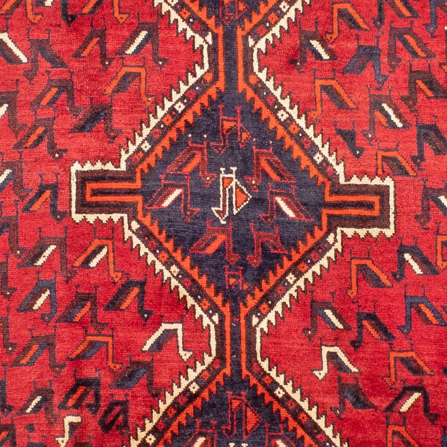 Tapis persan - Nomadic - 300 x 215 cm - rouge foncé