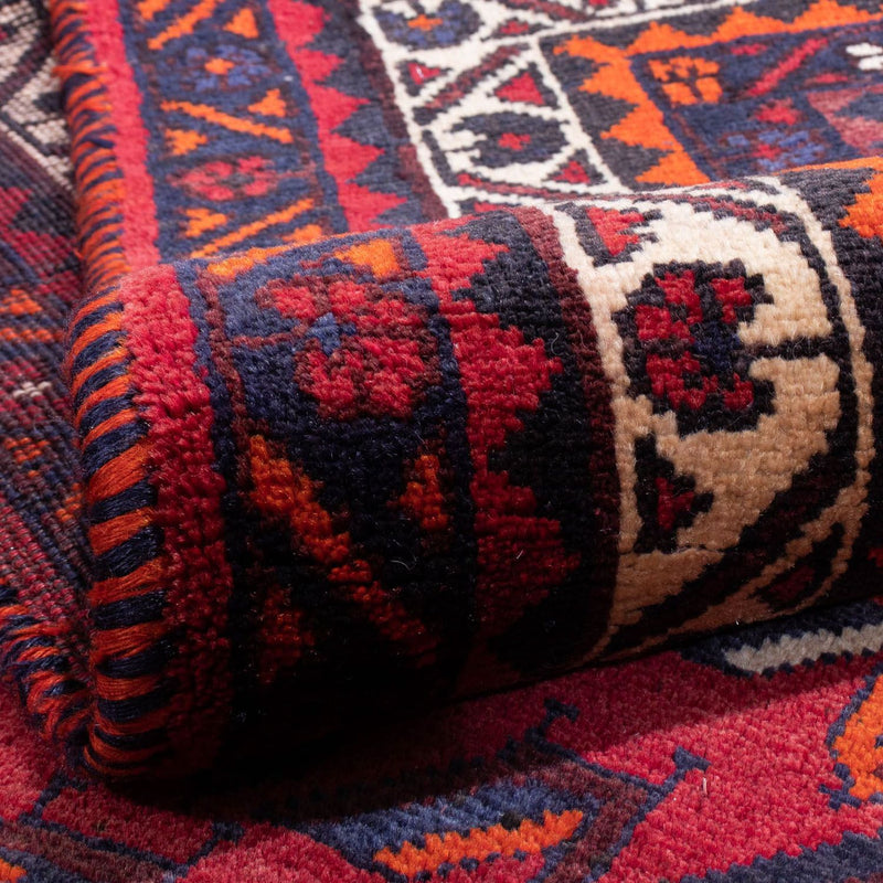 Tapis persan - Nomadic - 300 x 215 cm - rouge foncé