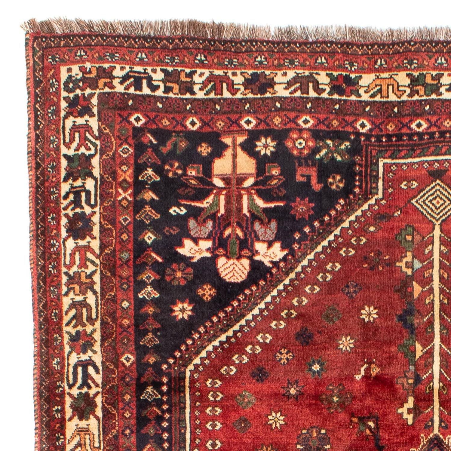 Tapis persan - Nomadic - 305 x 208 cm - rouge foncé