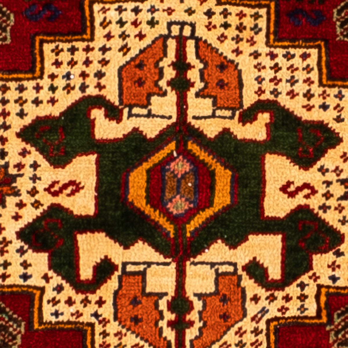 Tapis persan - Nomadic - 295 x 210 cm - rouge foncé