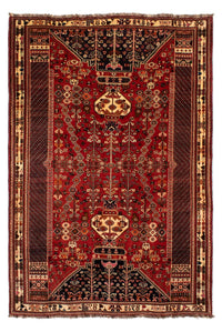 Tapis persan - Nomadic - 275 x 190 cm - rouge foncé