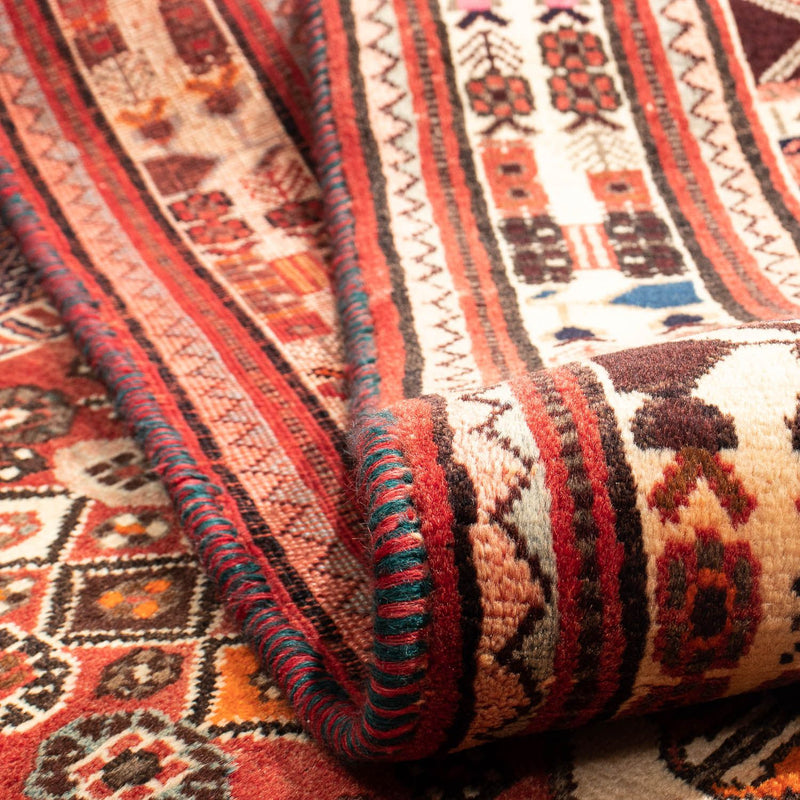 Tapis persan - Nomadic - 275 x 190 cm - rouge foncé
