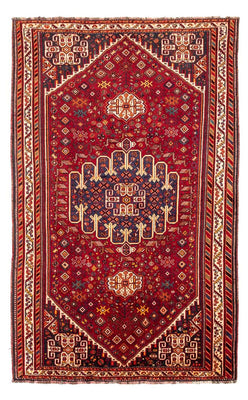 Tapis persan - Nomadic - 260 x 165 cm - rouge foncé