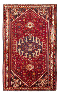 Tapis persan - Nomadic - 260 x 165 cm - rouge foncé