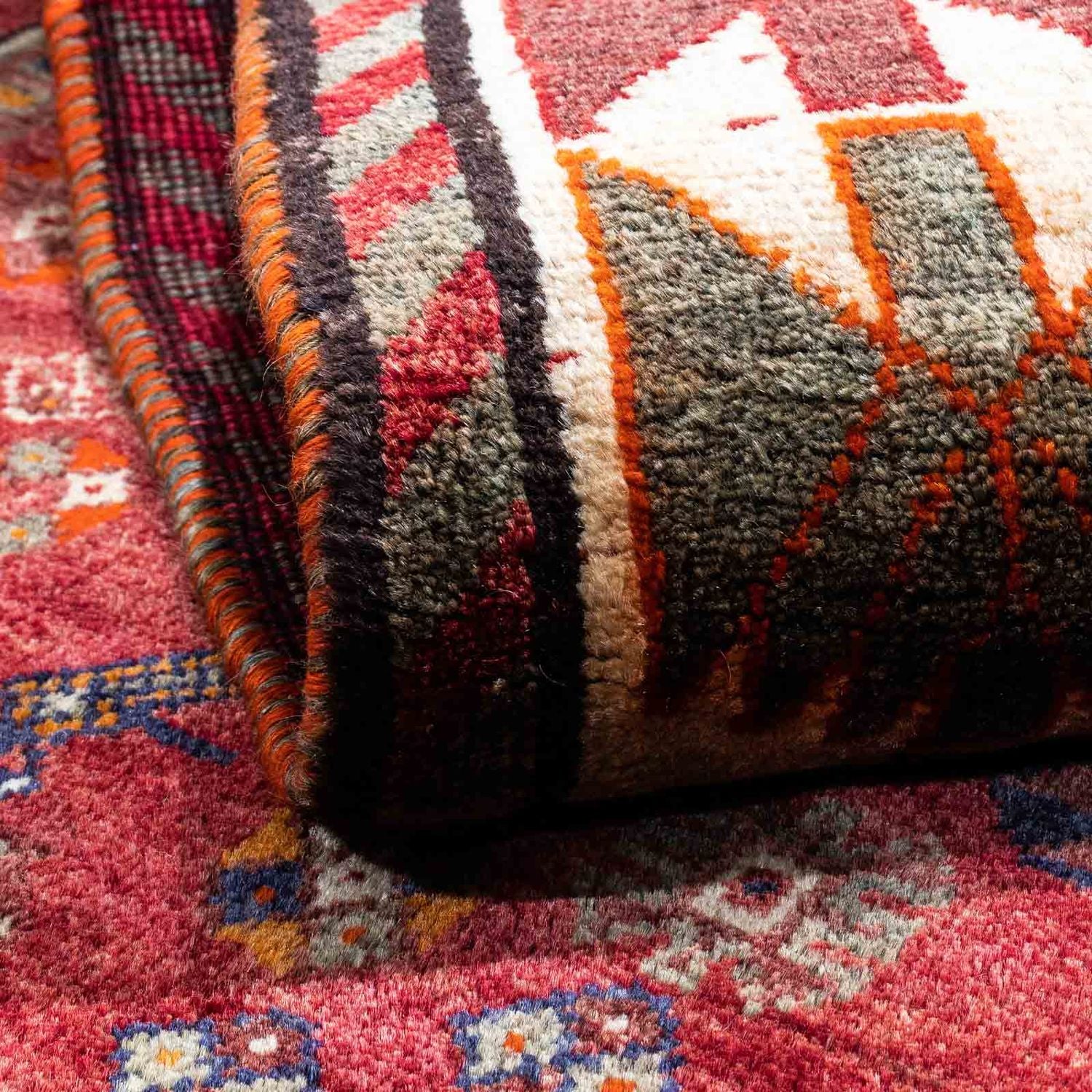 Tapis persan - Nomadic - 260 x 155 cm - rouge foncé