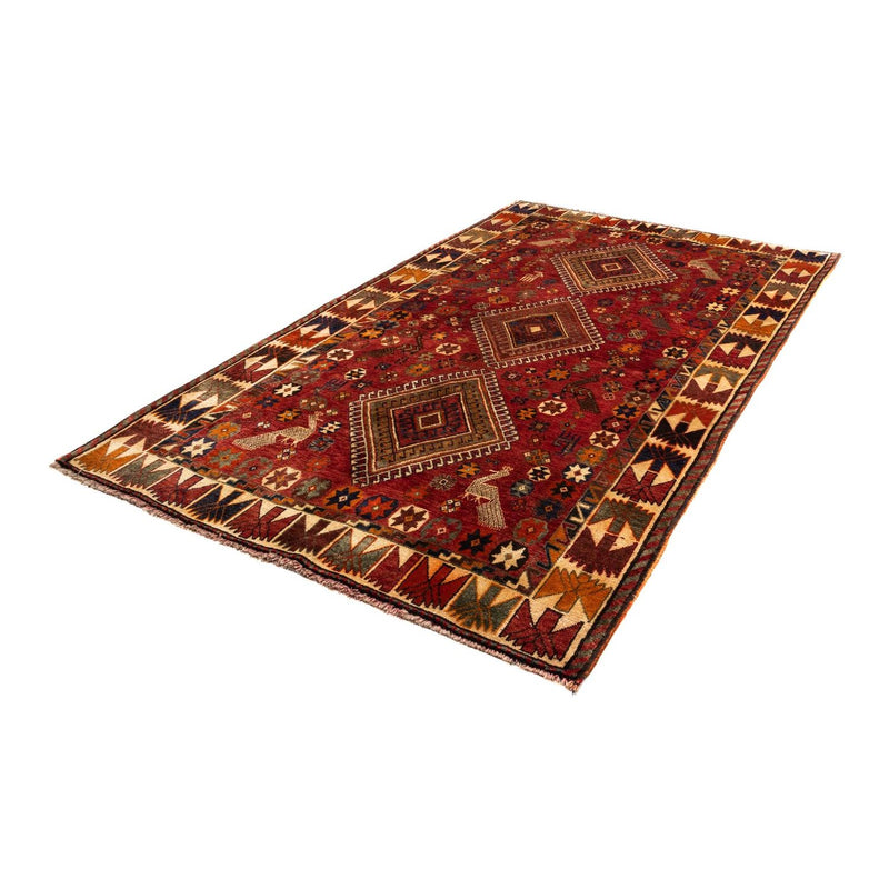 Tapis persan - Nomadic - 260 x 155 cm - rouge foncé