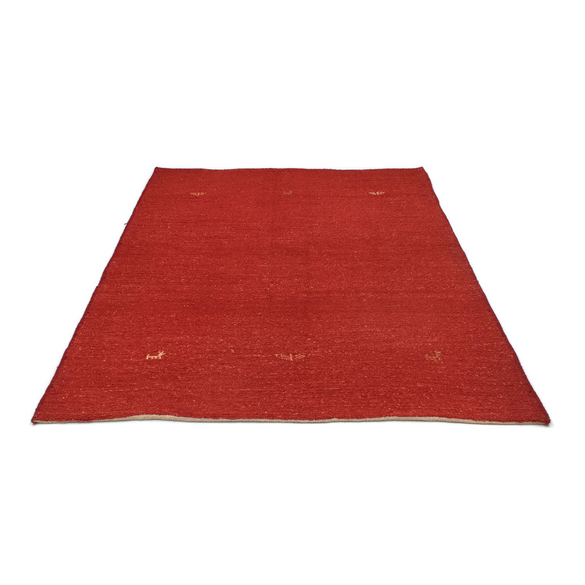 Tapis Gabbeh - Persan - 195 x 147 cm - rouge