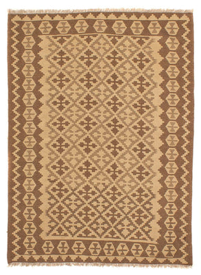 Tapis Kelim - Oriental - 211 x 153 cm - marron clair